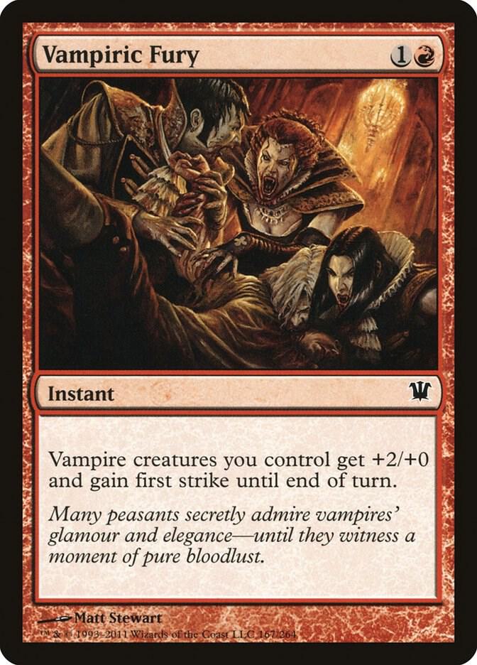 Vampiric Fury 167 card from Innistrad