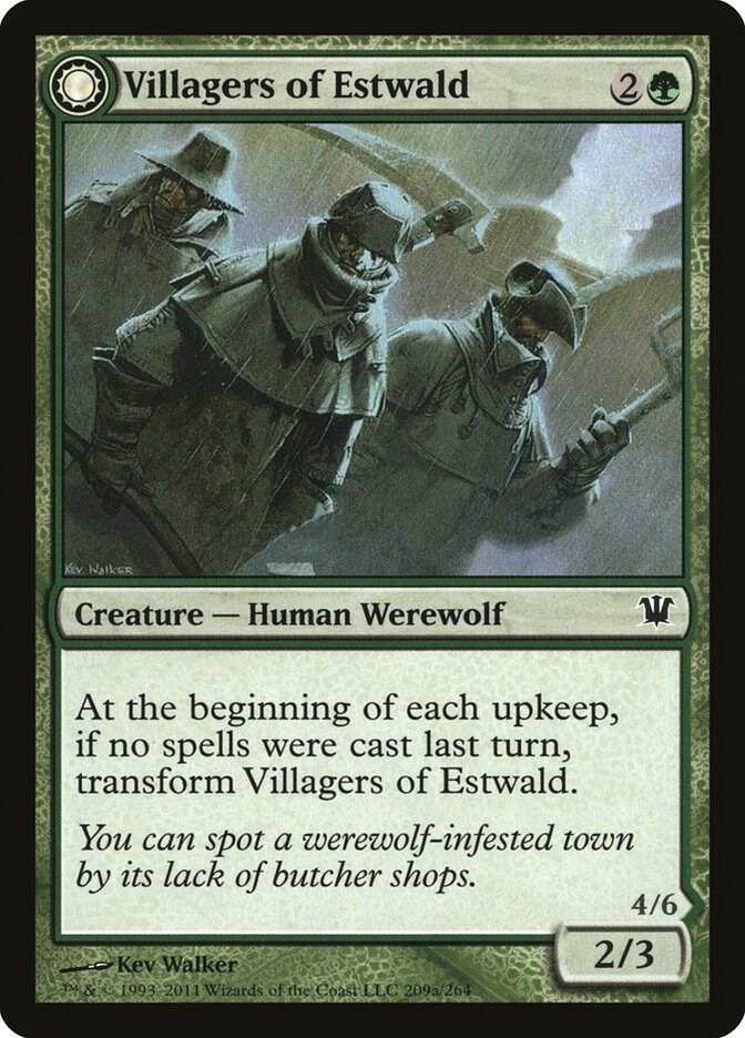 Villagers of Estwald 209 card from Innistrad