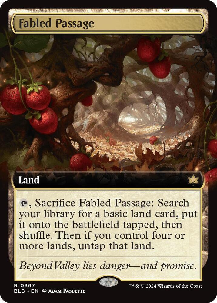 Fabled Passage (Extended Art) 367 card from Bloomburrow