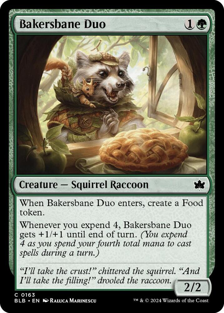Bakersbane Duo 163 card from Bloomburrow