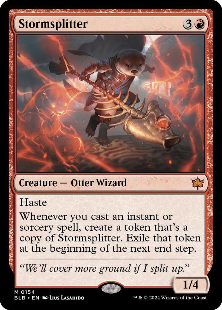 Stormsplitter 154 card from Bloomburrow