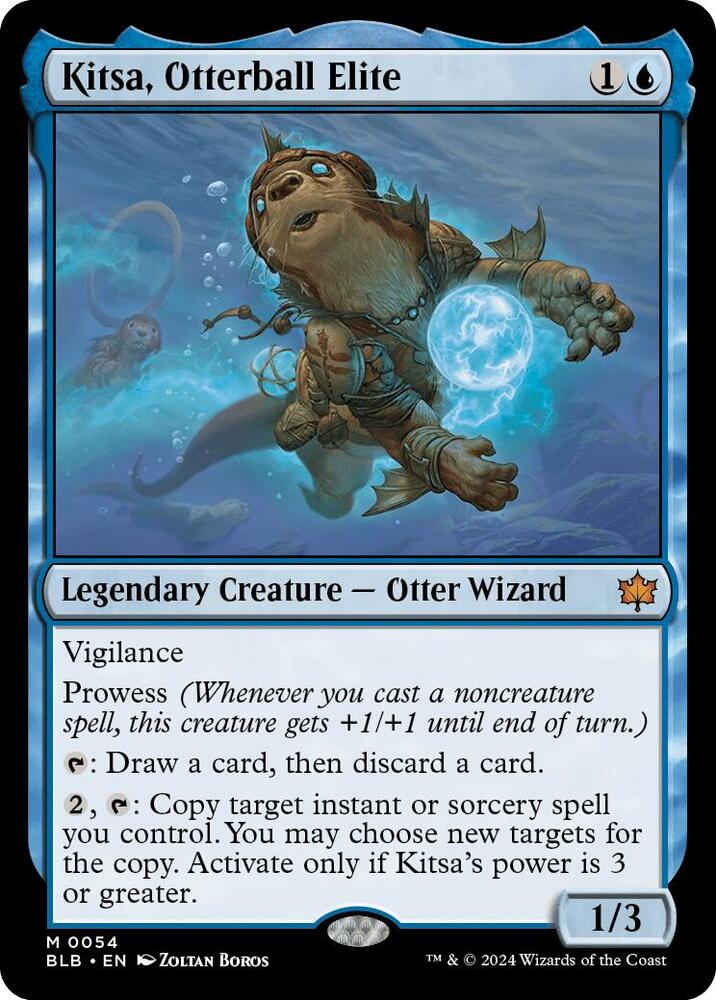 Kitsa, Otterball Elite 54 card from Bloomburrow