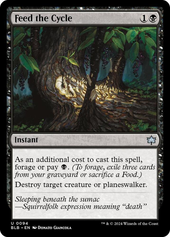 Feed the Cycle 94 card from Bloomburrow