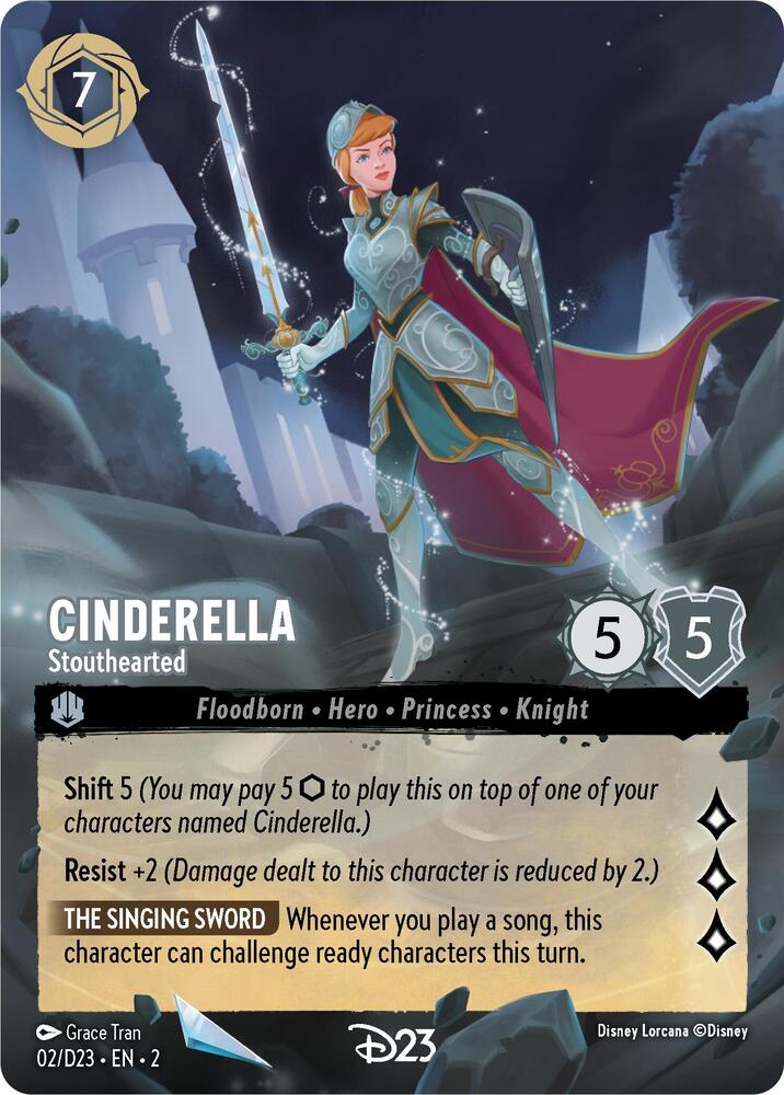 Cinderella - Stouthearted 2 card from D23 Promos