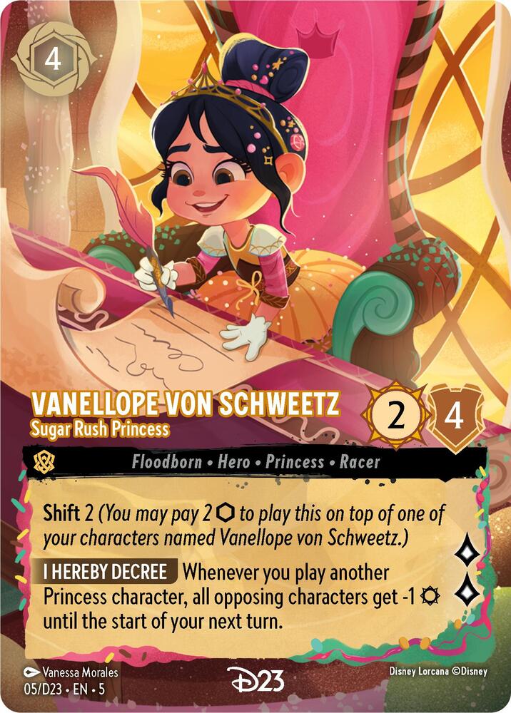 Vanellope von Schweetz - Sugar Rush Princess 5 card from D23 Promos