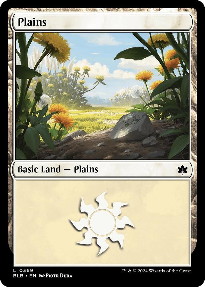 Plains 369 card from Bloomburrow