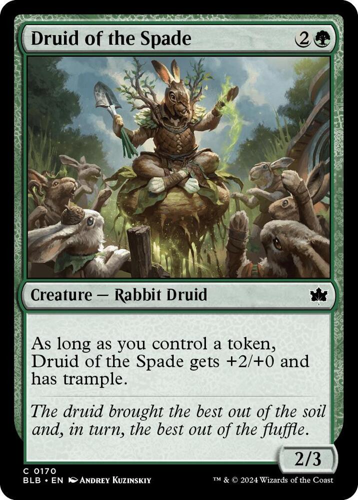 Druid of the Spade 170 card from Bloomburrow