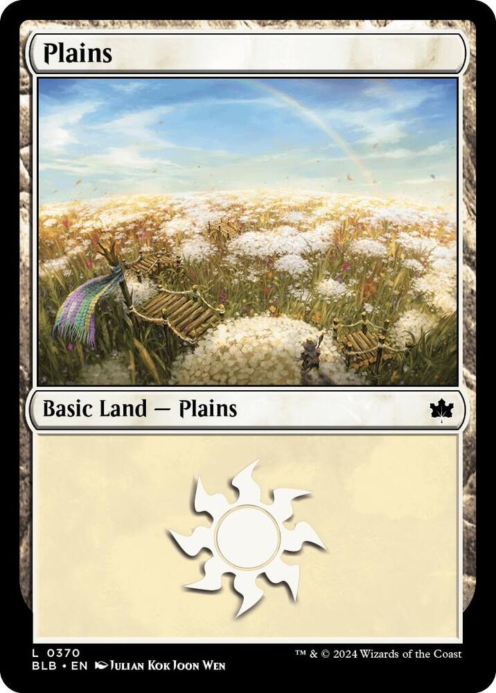 Plains 370 card from Bloomburrow