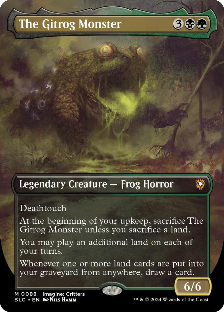 The Gitrog Monster (Borderless) 88 card from Commander: Bloomburrow