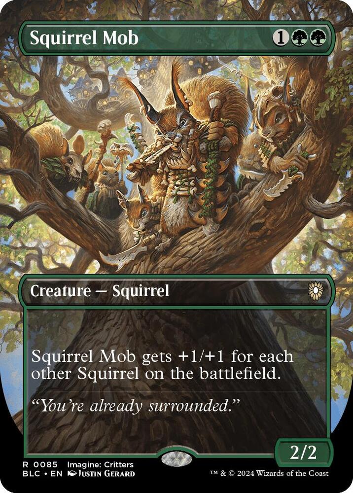 Squirrel Mob (Borderless) 85 card from Commander: Bloomburrow