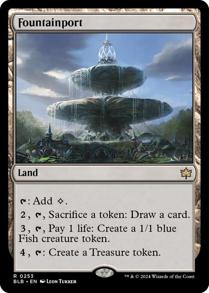 Fountainport 253 card from Bloomburrow