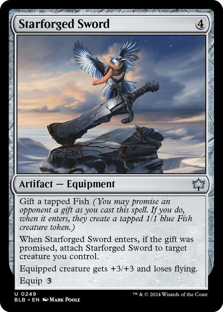 Starforged Sword 249 card from Bloomburrow