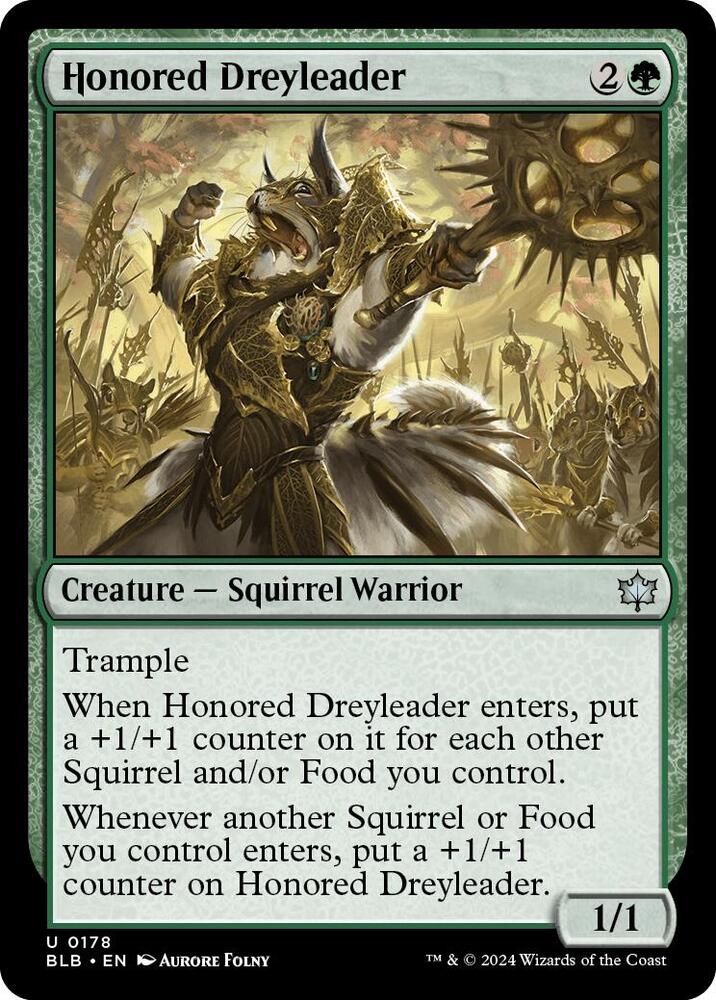 Honored Dreyleader 178 card from Bloomburrow