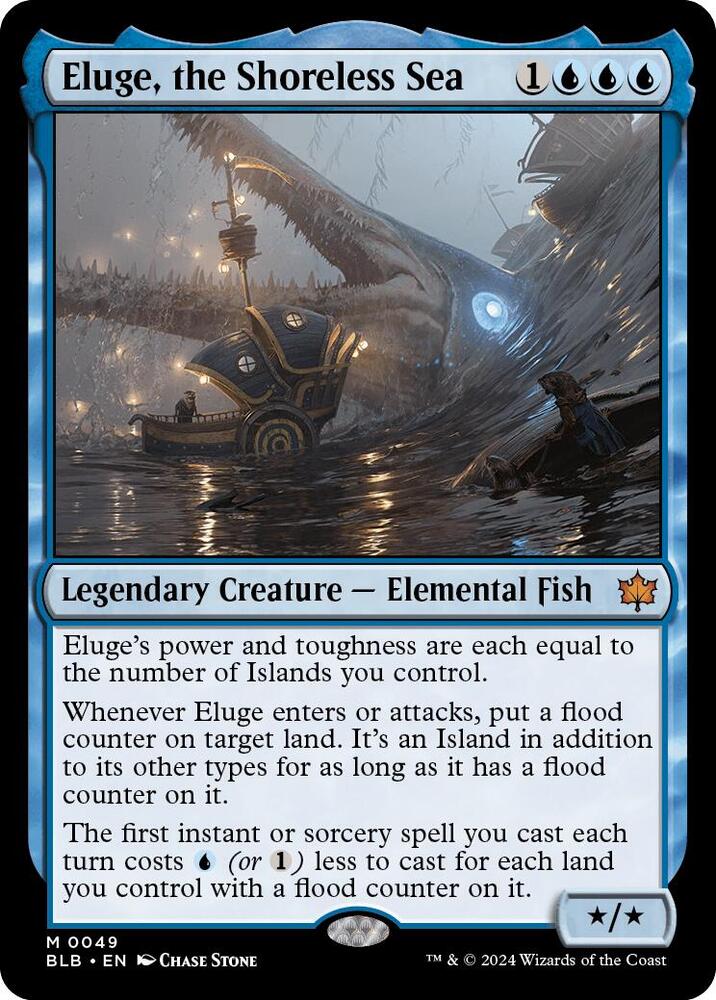 Eluge, the Shoreless Sea 49 card from Bloomburrow