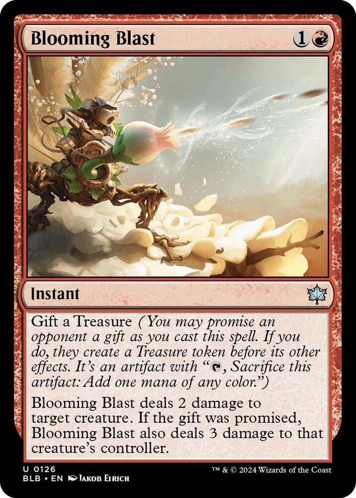 Blooming Blast 126 card from Bloomburrow
