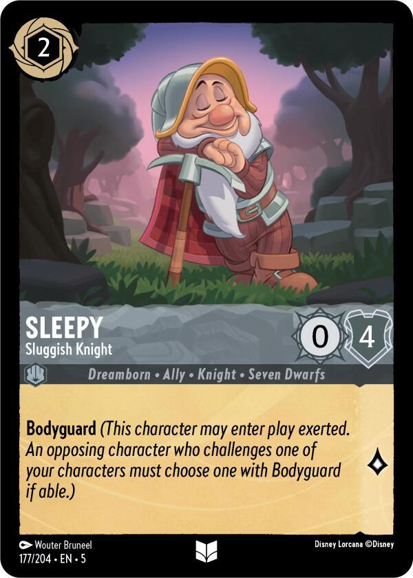 Sleepy - Sluggish Knight 177/204 card from Shimmering Skies