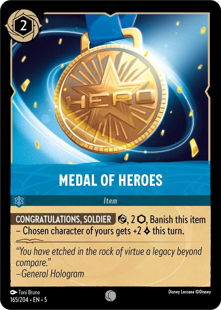 Medal of Heroes 165/204 card from Shimmering Skies
