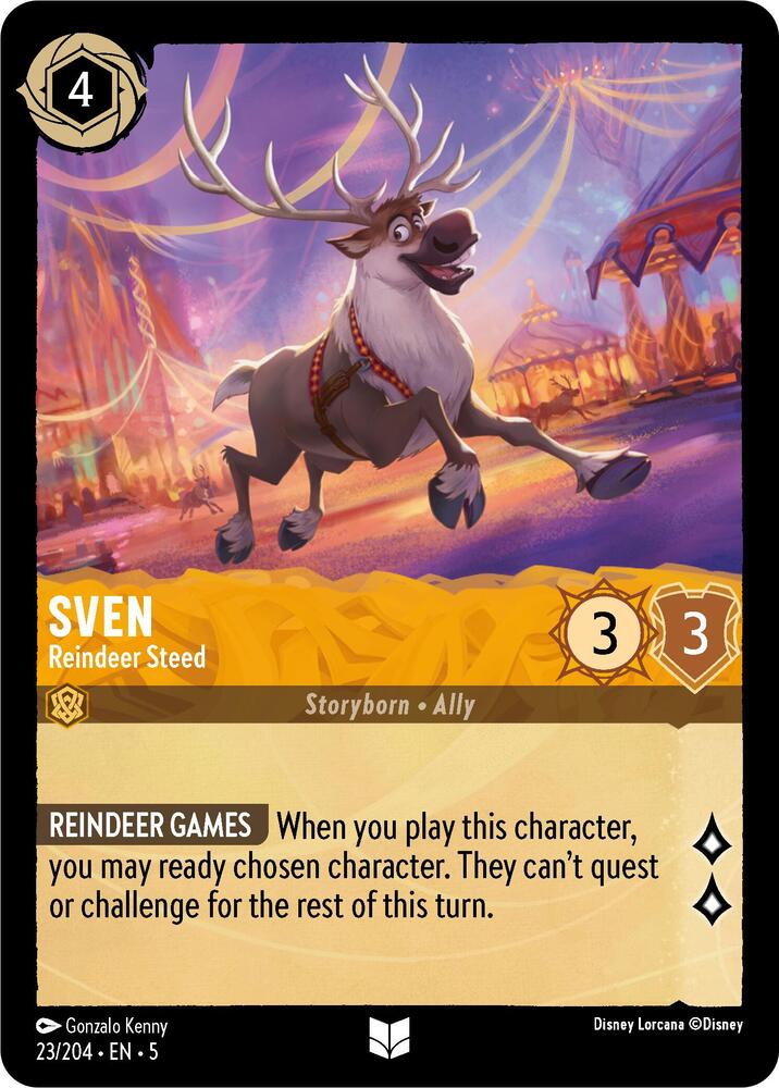 Sven - Reindeer Steed 23/204 card from Shimmering Skies