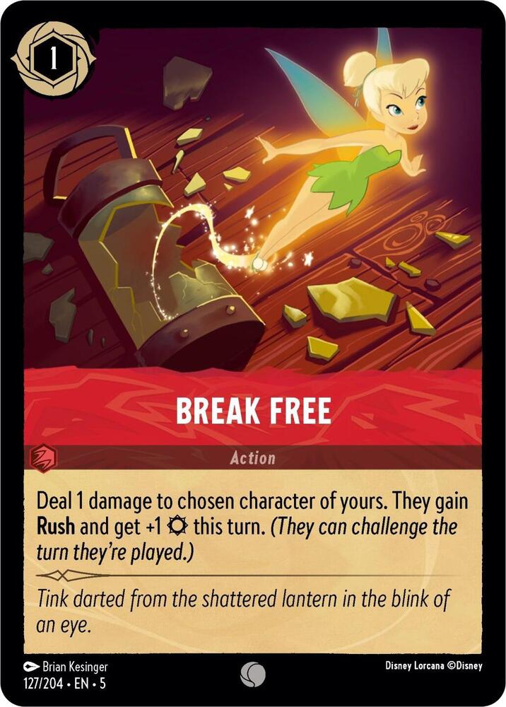 Break Free 127/204 card from Shimmering Skies
