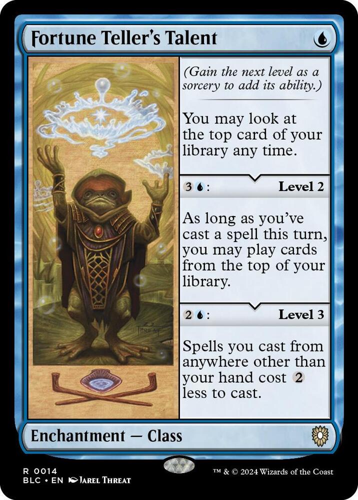 Fortune Teller's Talent 14 card from Commander: Bloomburrow