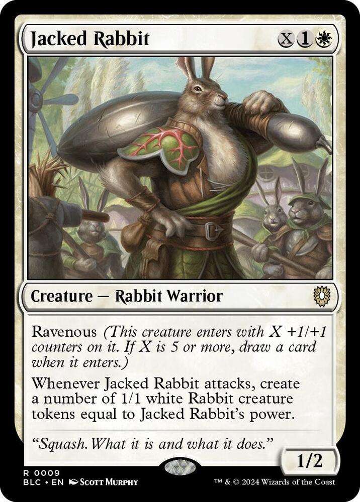 Jacked Rabbit 9 card from Commander: Bloomburrow
