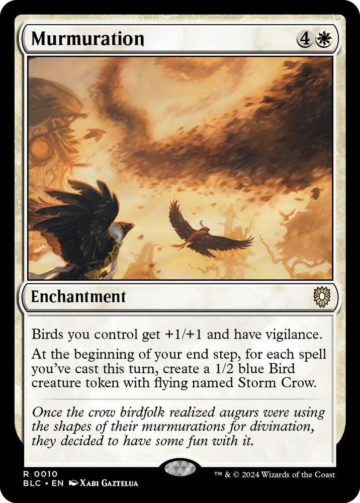 Murmuration 10 card from Commander: Bloomburrow