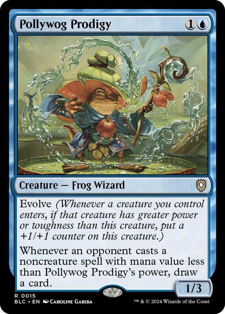 Pollywog Prodigy 15 card from Commander: Bloomburrow