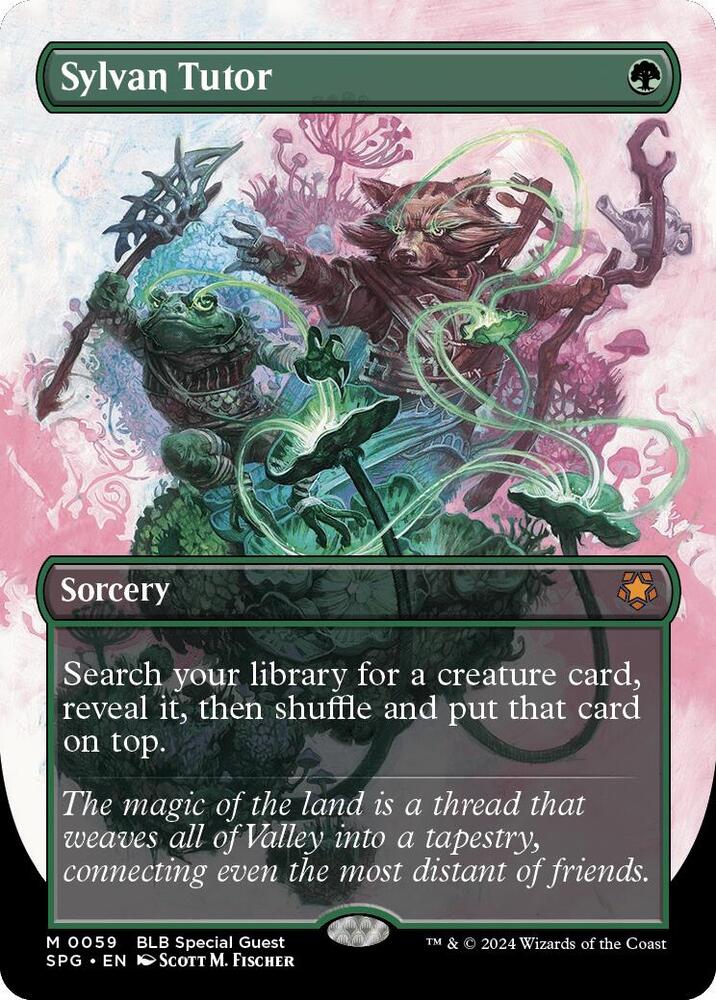 Sylvan Tutor (Borderless) 59 card from Special Guests