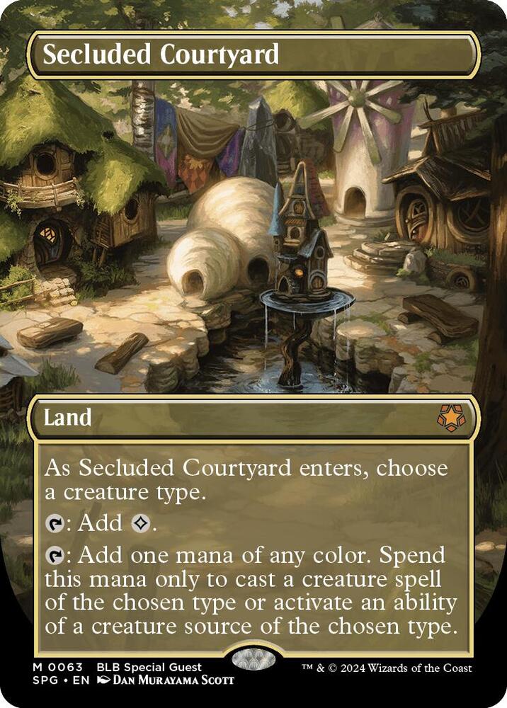 Secluded Courtyard (Borderless) 63 card from Special Guests