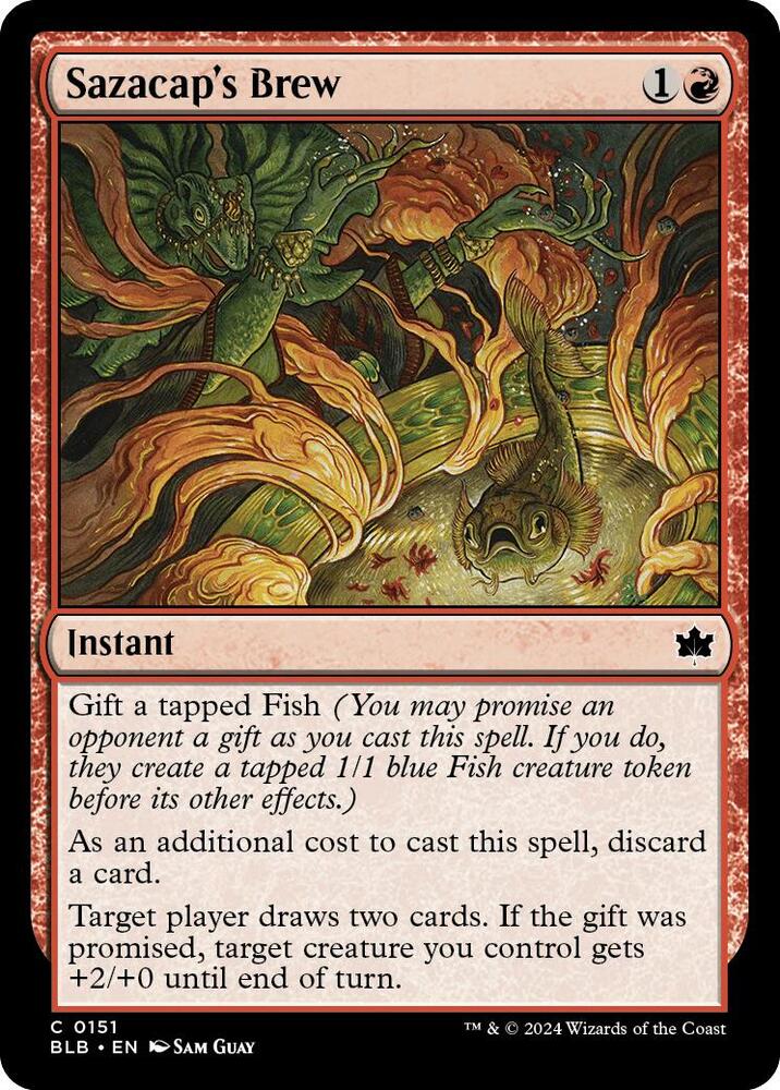 Sazacap's Brew 151 card from Bloomburrow