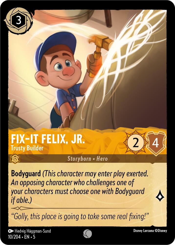 Fix-It Felix, Jr. - Trusty Builder 10/204 card from Shimmering Skies