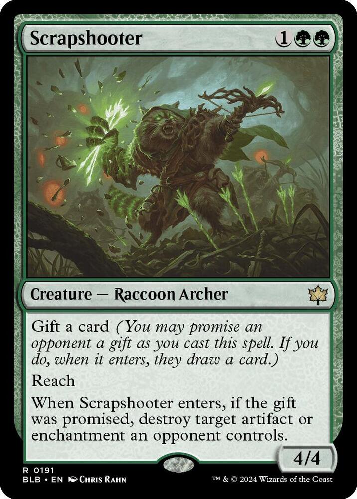 Scrapshooter 191 card from Bloomburrow