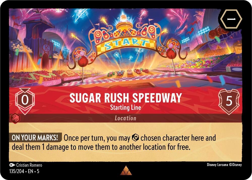 Sugar Rush Speedway - Starting Line 135/204 card from Shimmering Skies