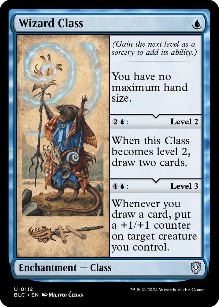 Wizard Class 112 card from Commander: Bloomburrow