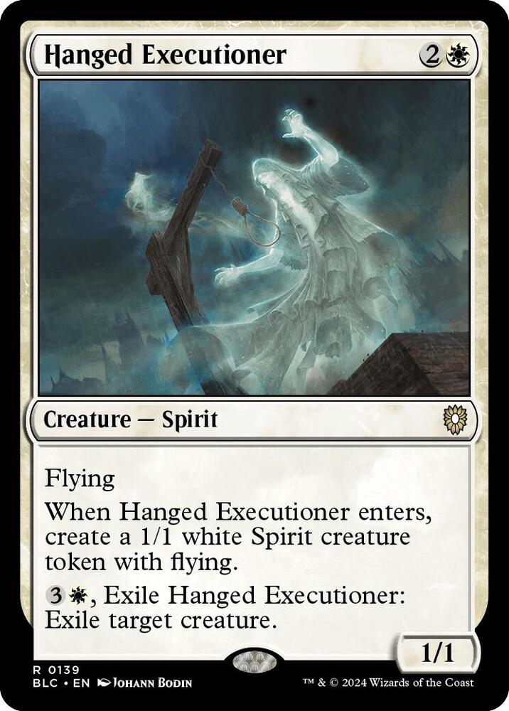 Hanged Executioner 139 card from Commander: Bloomburrow