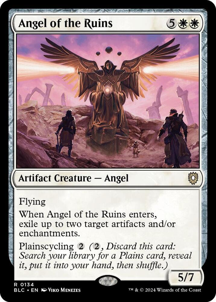 Angel of the Ruins 134 card from Commander: Bloomburrow