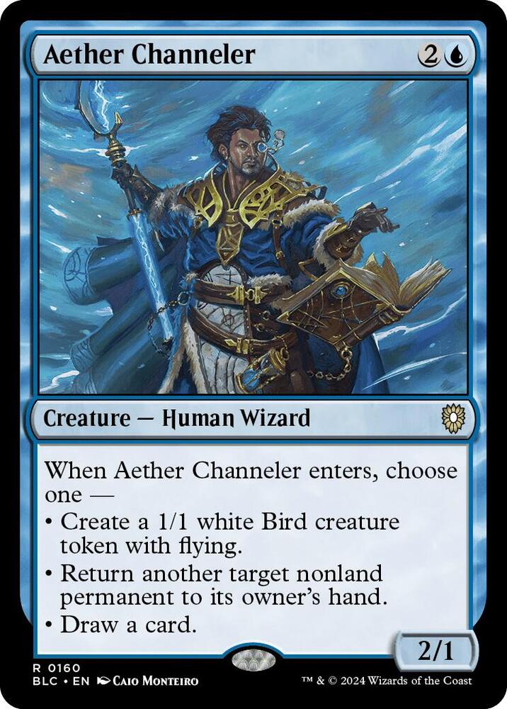 Aether Channeler 160 card from Commander: Bloomburrow