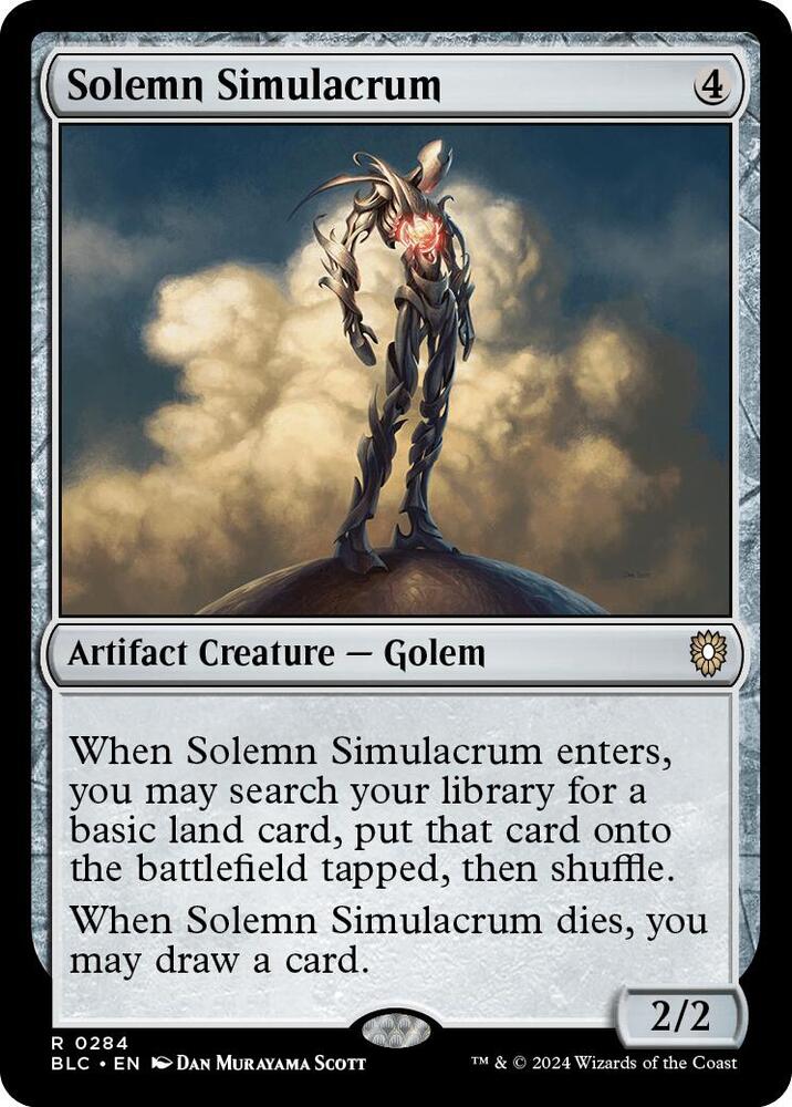 Solemn Simulacrum 284 card from Commander: Bloomburrow