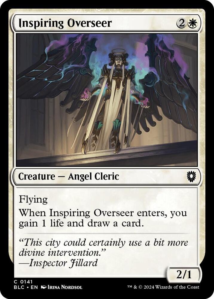 Inspiring Overseer 141 card from Commander: Bloomburrow