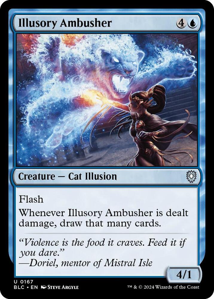 Illusory Ambusher 167 card from Commander: Bloomburrow