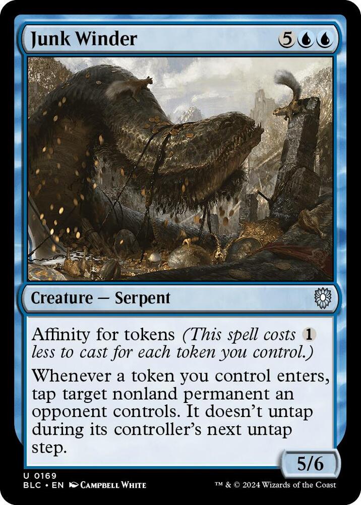 Junk Winder 169 card from Commander: Bloomburrow