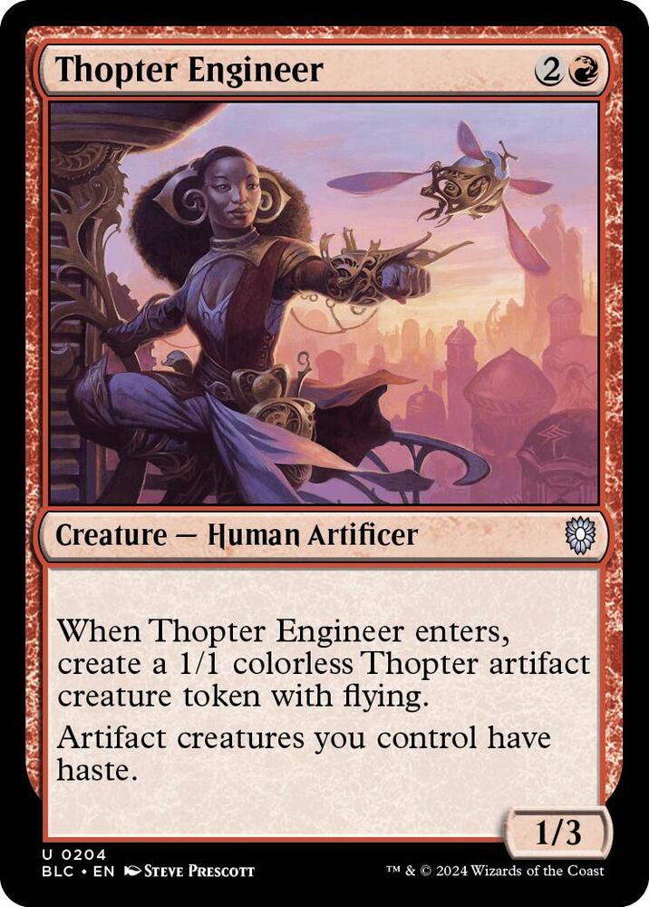 Thopter Engineer 204 card from Commander: Bloomburrow