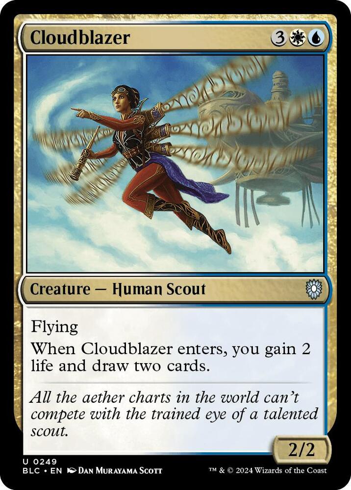 Cloudblazer 249 card from Commander: Bloomburrow