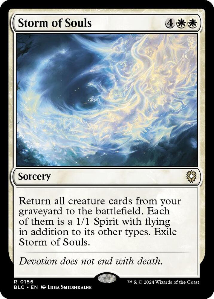 Storm of Souls 156 card from Commander: Bloomburrow