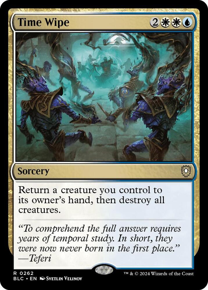 Time Wipe 262 card from Commander: Bloomburrow
