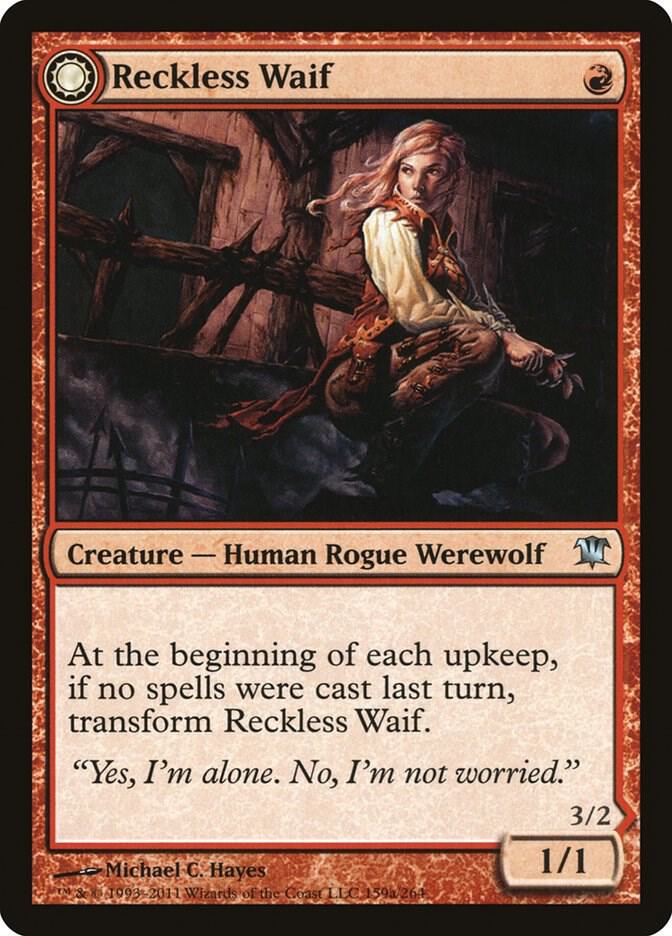 Reckless Waif 159 card from Innistrad