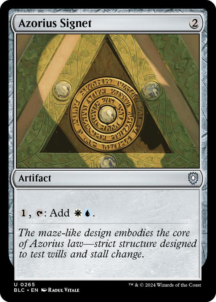 Azorius Signet 265 card from Commander: Bloomburrow