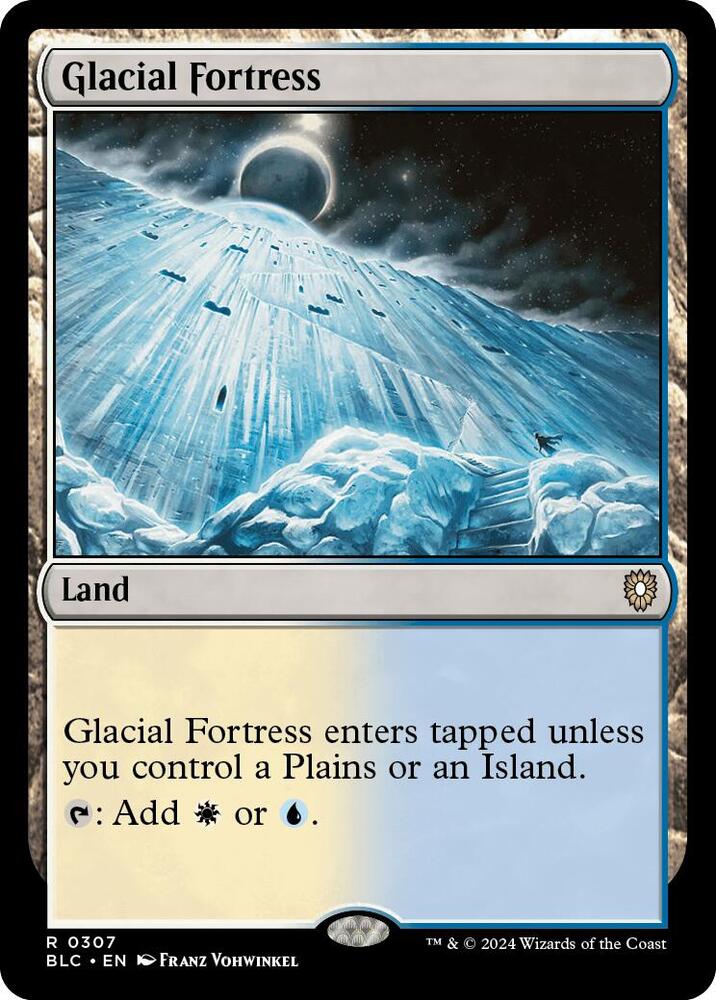 Glacial Fortress 307 card from Commander: Bloomburrow