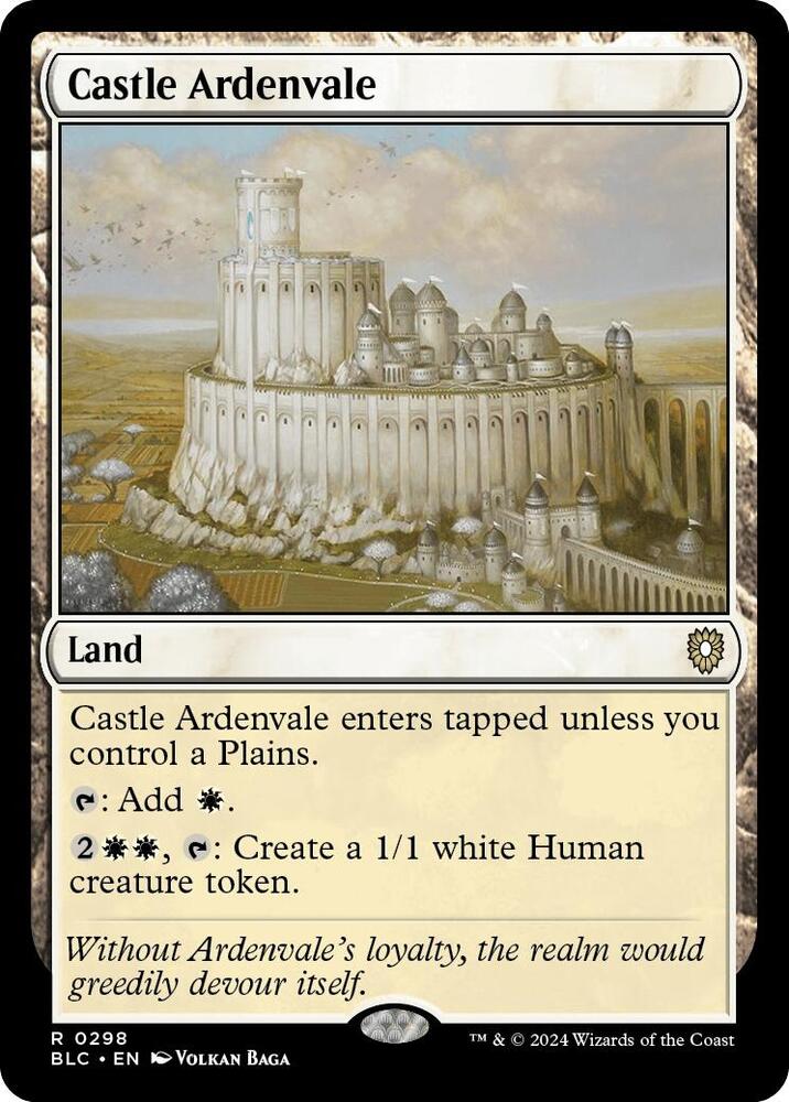 Castle Ardenvale 298 card from Commander: Bloomburrow