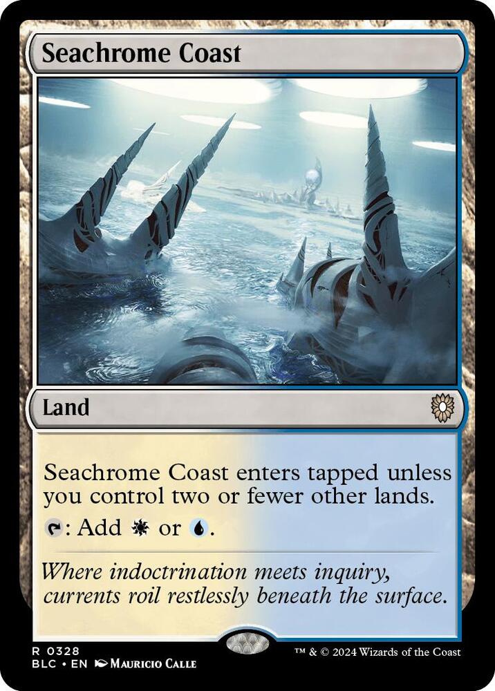 Seachrome Coast 328 card from Commander: Bloomburrow